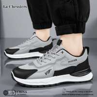 La Chessiers男鞋运动鞋2024新款春秋季透气网面阿甘鞋子男百搭厚底休闲老爹潮鞋