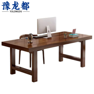 豫龙都职员桌实木张