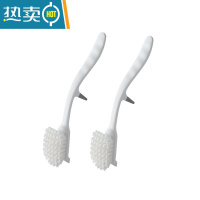 敬平刷锅刷子锅刷厨房用洗锅长把炊帚小刷子清洁刷专用刷锅器 白色[2个]