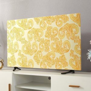 家柏饰(CORATED)防尘罩盖巾43寸55寸50寸65寸家用挂式液晶电视套盖布 祥瑞金 70英寸