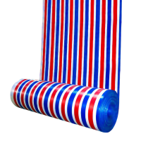 XD JX.XINGDIAN 双面覆膜彩条布 加厚 2*50米 /卷