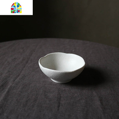 封后W1962白色粗陶质感手捏不规则黑点中式家用餐具碗盘鱼盘饭碗套装 FENGHO 粗白椭圆鱼平盘35*25*3cm--