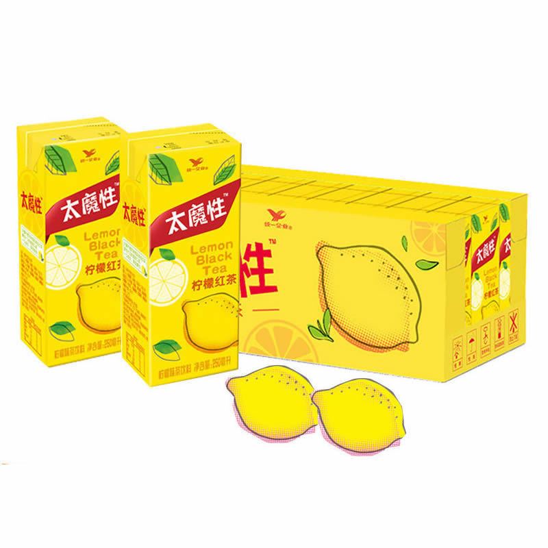 统一太魔性柠檬红茶250ml*24盒整箱 清凉解暑饮料好喝下火饮品