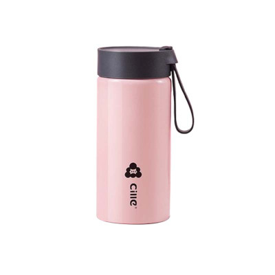 希乐保温杯500ml不锈钢便携舒适提手冰吧粉XB-24124