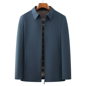 脱卸内胆男士羽绒服冬季新款商务休闲翻领羽绒服中年保暖羽绒外套