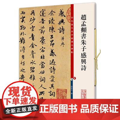 赵孟頫书朱子感兴诗(彩色放大本中国碑帖·第五集)