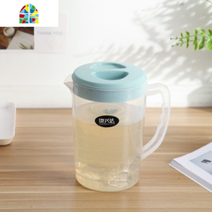 冷水壶套装大容量塑料家用可高温凉水壶装水凉水杯客厅扎壶凉水瓶 FENGHOU 小麦凉水杯[四杯]