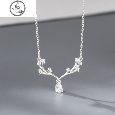 925纯银一鹿有你项链女日韩小清新锁骨链简约女友 JiMi