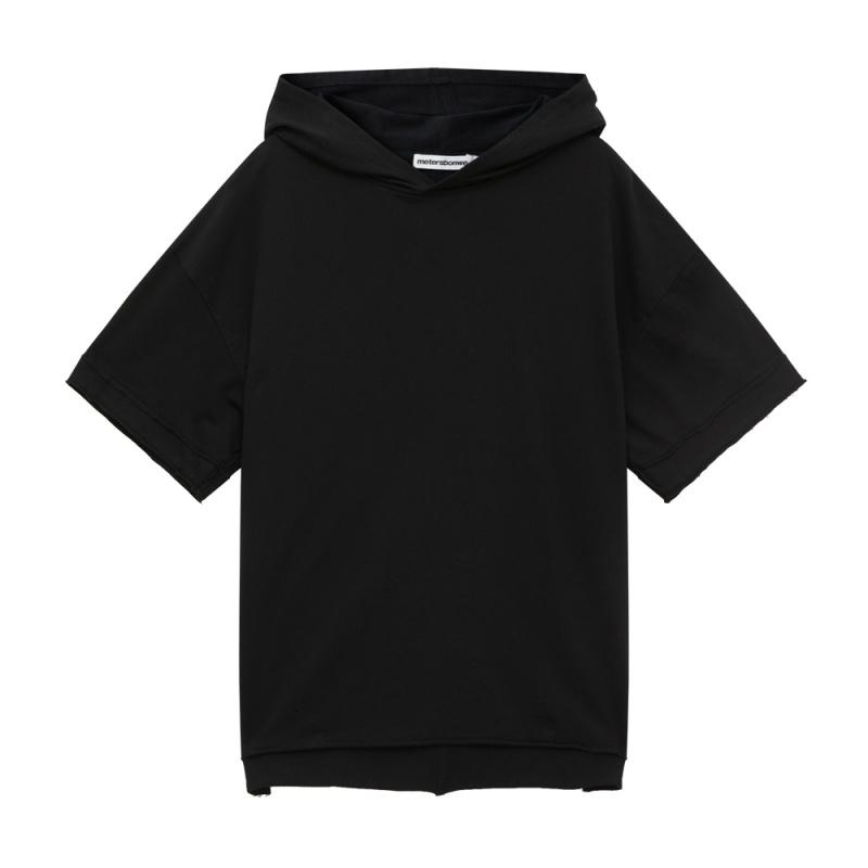 [1件3折价:79.5]美特斯邦威男连帽针织短袖恤