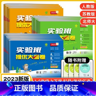[3套]语文+数学+英语 人教版 一年级上 [正版]2023秋实验班提优大考卷语文数学英语人教版一年级上册二三四五六年级
