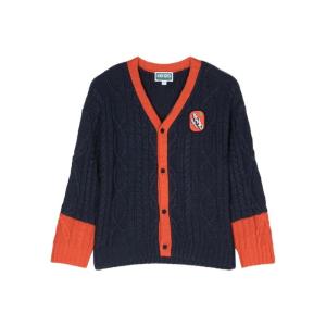 高田贤三(Kenzo)男童长袖针织开衫舒适保暖运动休闲百搭套头衫外