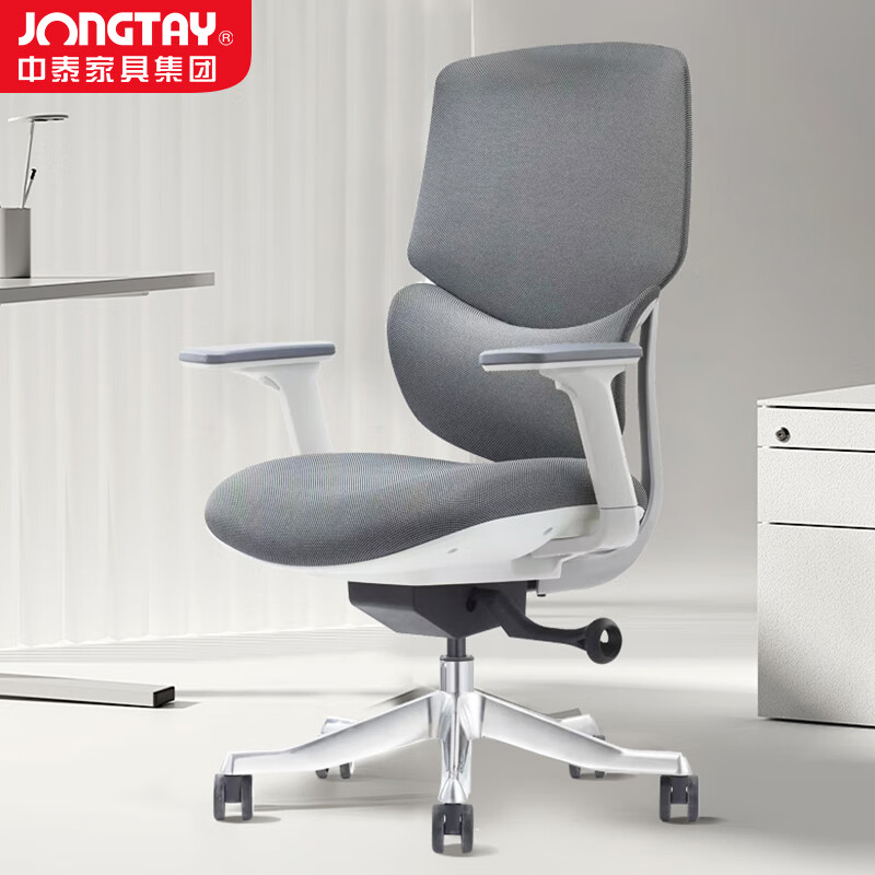 中泰(jongtay)人体工学椅电脑椅老板办公椅升降转椅座椅职员椅 J-HSF818B-L