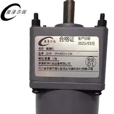冀泽尔瑞 减速维修电机 JZER - 5RK40GN-CM 台