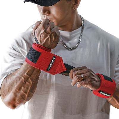 古达力量型缠绕加压护腕男健身训练专业深蹲卧推运动护具