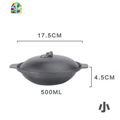 铸铁煲仔生铁锅煲仔饭砂锅港式煲铸铁鸡煲锅巴饭锅焖鸡专用 FENGHOU 21.5煲仔+篮子