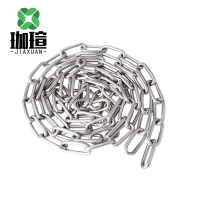 珈瑄 不锈钢链条 户外晾衣链铁链子无缝防盗链锁链长环链条 6mm 米