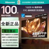 海信电视 100E8Q 100英寸 信芯H6 U+MiniLED 黑曜屏Pro 330Hz高刷 帝瓦雷音响