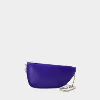 博柏利(BURBERRY)羊皮材质小巧链条包女士单肩包潮酷百搭配饰斜挎