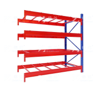 臻远 ZY4121542 重型货架仓储高位货架单层称重3000kg 蓝橘色副架4层