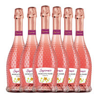 意美斯 桃红起泡葡萄酒750ml*6瓶 意大利莫斯卡托甜高泡香槟塔用酒