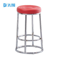 先围 高脚凳 银电镀架加厚面63cm高 个