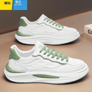 聚范莆田男鞋夏季透气男款鞋子运动跑步休闲增高小白网面老爹百搭潮鞋