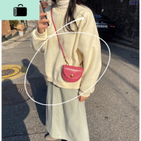 肥肥自制包包女2020新款ins超火单肩斜跨中古网红迷你小包马鞍包NEW LAKE女斜挎包