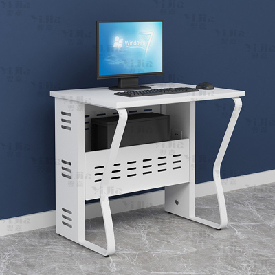 翌嘉 钢架电脑桌培训桌机房电脑桌学习桌课桌 单人位E款