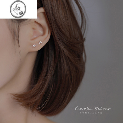 JiMiS925银耳钉女小巧高级感耳环2023年新款潮耳饰养耳洞睡觉不用摘