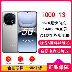 [全新]vivo iQOO13 纳多灰 16GB+256GB 骁龙8至尊版5G芯 自研电竞芯片Q2 144Hz高刷2K直屏 6150mAh电池 120W超快闪充 手机