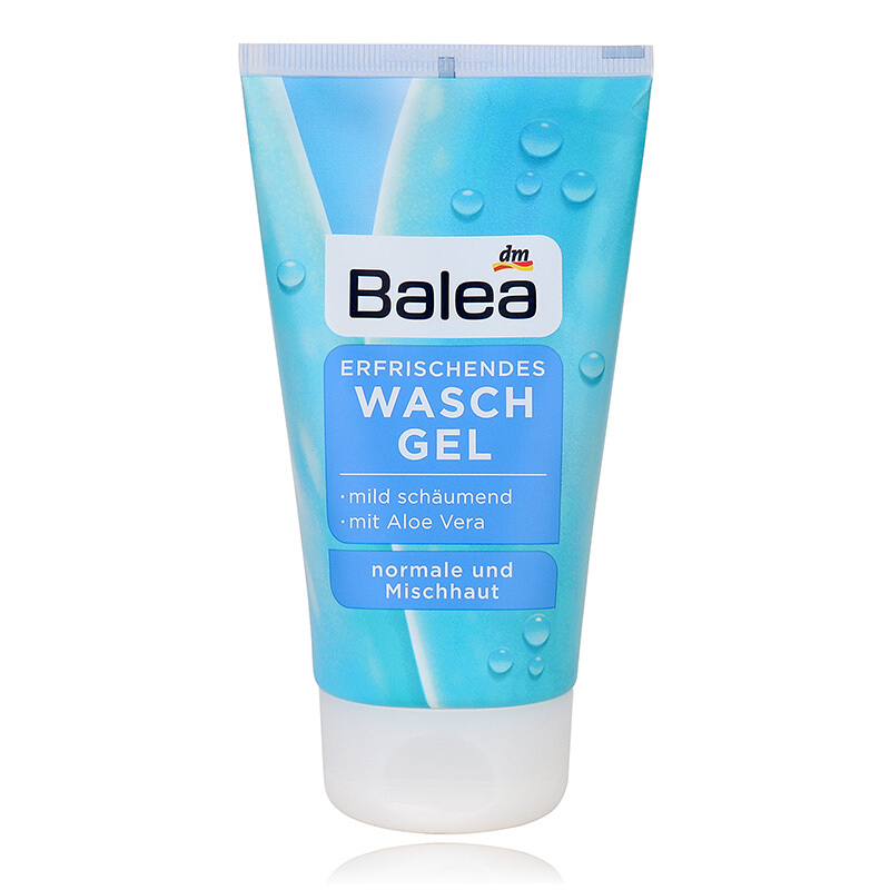 德国原装balea芭乐雅洁面乳洗面奶莲花青竹洁面啫喱保湿补水控油深层