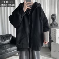 SUNTEK春秋季开衫卫衣男生连帽韩版宽松潮流百搭港味原宿风痞帅炸街外套卫衣