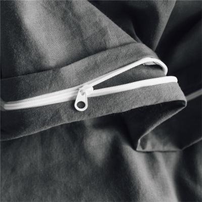 美帮汇北欧洗棉四件套全棉全棉被套床上用品被单床单三件套床笠4