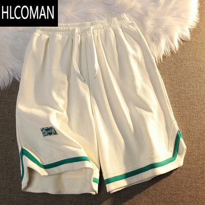 HLCOMAN美式复古运动短裤男士潮牌ins高街篮球裤夏季宽松休闲情侣五分裤