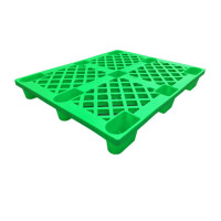 捷力佳 九脚塑料托盘 叉车托盘 货架托盘 网格九脚托盘 升级新料1200*1000*140mm 绿色