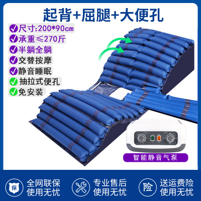 爱护佳(aiHUjia)防褥疮气床垫起背抬腿便孔款 医用充气床垫老年人瘫痪病人护理床通用促进血液循环 防褥疮气垫(器械)