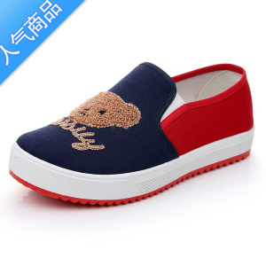 SUNTEK老北京布鞋女一脚蹬懒人软底平底单鞋帆布鞋学生鞋新款春季休闲鞋