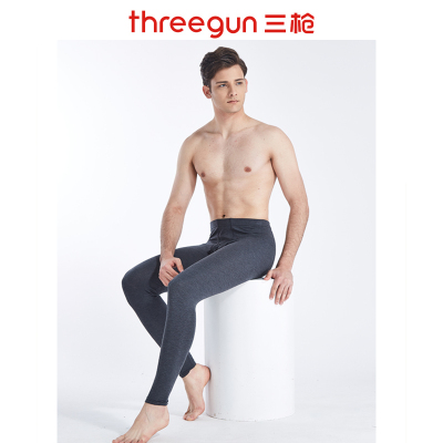 三枪维耐寒薄加暖男打底裤男单条弹力秋裤60809