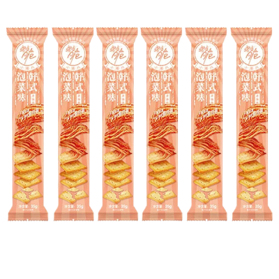 洽洽咔吱脆35g*6支 韩式泡菜味 非油炸烘焙工艺 薯香浓郁 脆不可挡 休闲零食