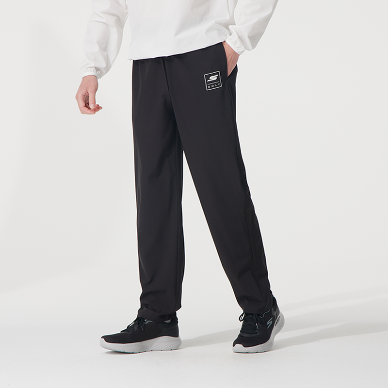 Skechers/斯凯奇男裤新款简约运动休闲透气长裤P225M280-03K8 ZP
