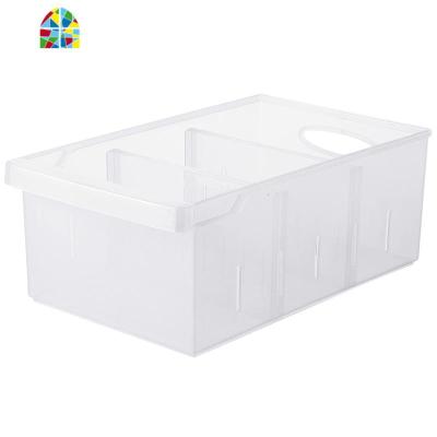 厨房分隔收纳盒保鲜盒 食材蔬果塑料储物盒冰箱收纳 FENGHOU