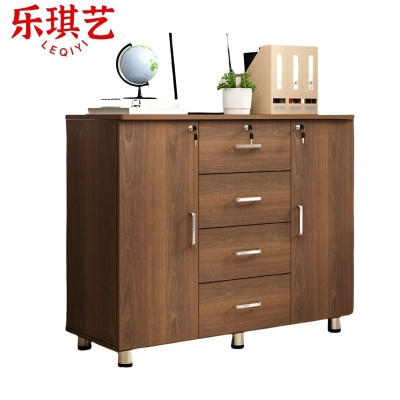 乐琪艺 储物柜 橡木色 100*40*80cm 个