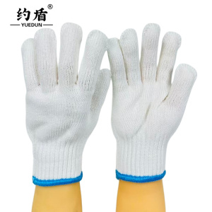 约盾 加厚加密纯棉纱线手套耐磨防滑劳保手套GTM006/双