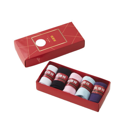 恒源祥HYX1020 全棉袜子盒装 女5双装 均码 单位:盒