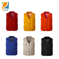 阿祺果 工作服马甲多口袋 M-4XL/件