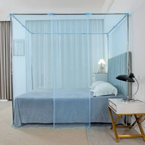 家用蚊帐支架1.8x2米双人床1.5米卧室老式2.2m帐纱杆子套装单