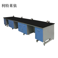 利特莱依钢木实验台全钢边台化验室操作台实验桌操作桌化学实验室工作台[工厂现做 7天内发货]