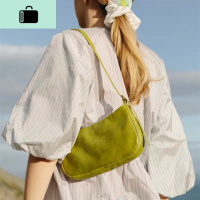 中古包包女2019夏季新款小众通勤百搭纯色法棍腋下包单肩手提包潮NEW LAKE女士单肩包