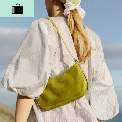 中古包包女2019夏季新款小众通勤百搭纯色法棍腋下包单肩手提包潮NEW LAKE女士单肩包