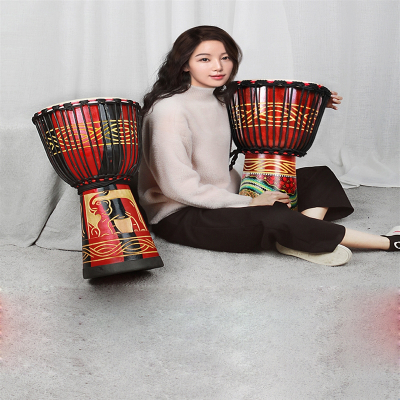 儿童非洲手鼓斗牛士标8幼儿园成人初学者入门丽江手鼓标准1012寸_标8云谷丽江